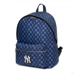 Sacs À Dos MLB Monogra New York Yankees Accessoires Bleu Foncé | 9702GRBST