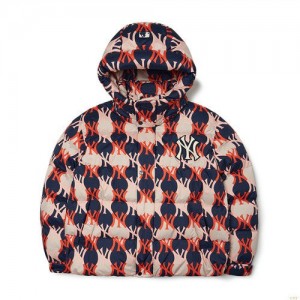 Sweat a Capuche MLB Argyle Monogra All Over Hoodedown New York Yankees Vetement Multicolore | 1843WYJMG