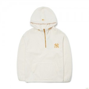 Sweat a Capuche MLB Basic Big Logo Fleece Overfit New York Yankees Vetement Blanche | 1285BHDLO