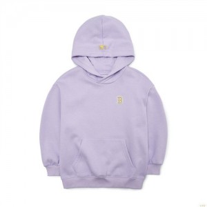 Sweat a Capuche MLB Basic Logo Wappen Boston Redsox Enfant Violette | 3647TQYIU