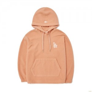 Sweat a Capuche MLB Basic Small Logo Fleece Overfit La Dodgers Vetement Orange | 8079LRTGD