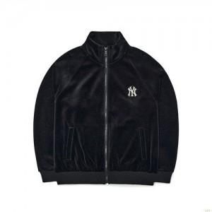 Sweat a Capuche MLB Basic Small Logo Velvet Standneczip-up New York Yankees Vetement Noir | 9712TFAUZ