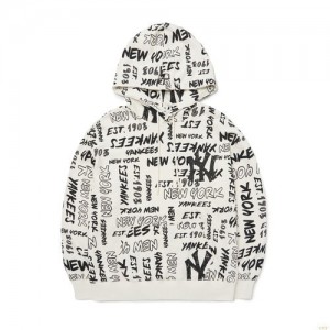 Sweat a Capuche MLB Grafittallover Overfit New York Yankees Vetement Blanche | 1692NSHKZ