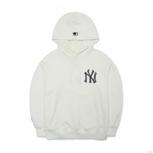 Sweat a Capuche MLB Grafittbacwording Mega Overfit New York Yankees Vetement Blanche | 2906QSTYN