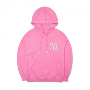 Sweat a Capuche MLB Grafittbacwording Mega Overfit New York Yankees Vetement Rose | 6042KEIAH