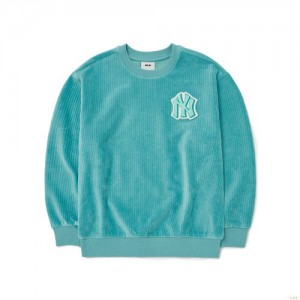 Sweats MLB Basic Corduroy New York Yankees Enfant Turquoise | 2906ONECR