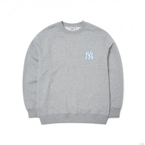 Sweats MLB Disney Backprint Overfit New York Yankees Vetement Grise | 7892QHXCT