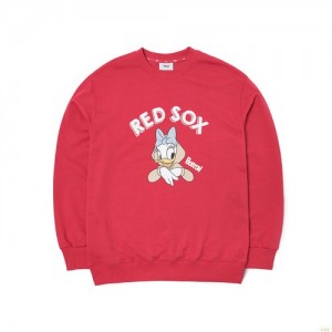 Sweats MLB Disney Print Overfit Boston Redsox Vetement Rouge | 8741VKXQN