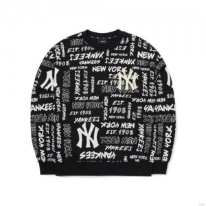 Sweats MLB Grafittallover Mega Overfit Sweat New York Yankees Vetement Noir | 0189MHIBS