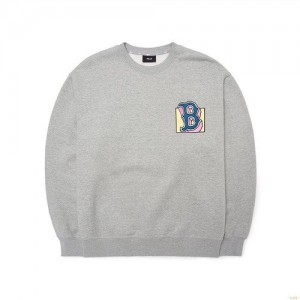 Sweats MLB Like Cartoon Mega Overfit Boston Redsox Vetement Grise | 1590DNEKV