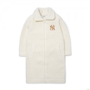 Vestes MLB Basic Small Logo Long Stannecfleece New York Yankees Vetement Blanche | 6923NZUFV