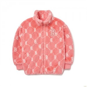 Vestes Polaires MLB Dia Monogra Fleece Boston Redsox Enfant Rose | 9761HIBDN