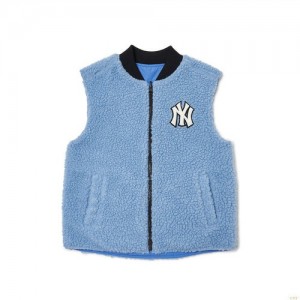 Vestes Polaires MLB Fleece Reversible New York Yankees Enfant Noir | 9217NJEHB