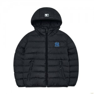 Winter Jackets MLB Athelesuire Miweight Hoodedown New York Yankees Vetement Noir | 1508AFNYZ