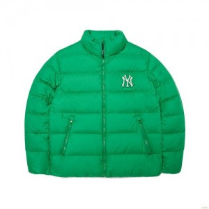 Winter Jackets MLB Basic Mega Logo Miweight Down New York Yankees Vetement Vert | 5813JIMZN