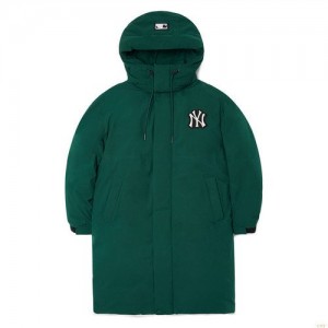 Winter Jackets MLB Basic Mega Logo Monster Parka New York Yankees Vetement Vert Olive | 3871SYMIP