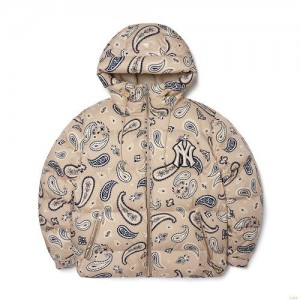 Winter Jackets MLB Paisley Down New York Yankees Vetement Blanche | 0453OBRXT