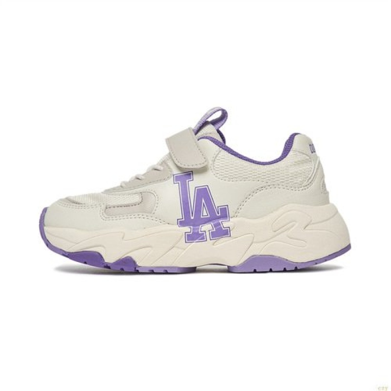 Basket MLB Bigball Lite La Dodgers Enfant Blanche Violette | 1470FPISH