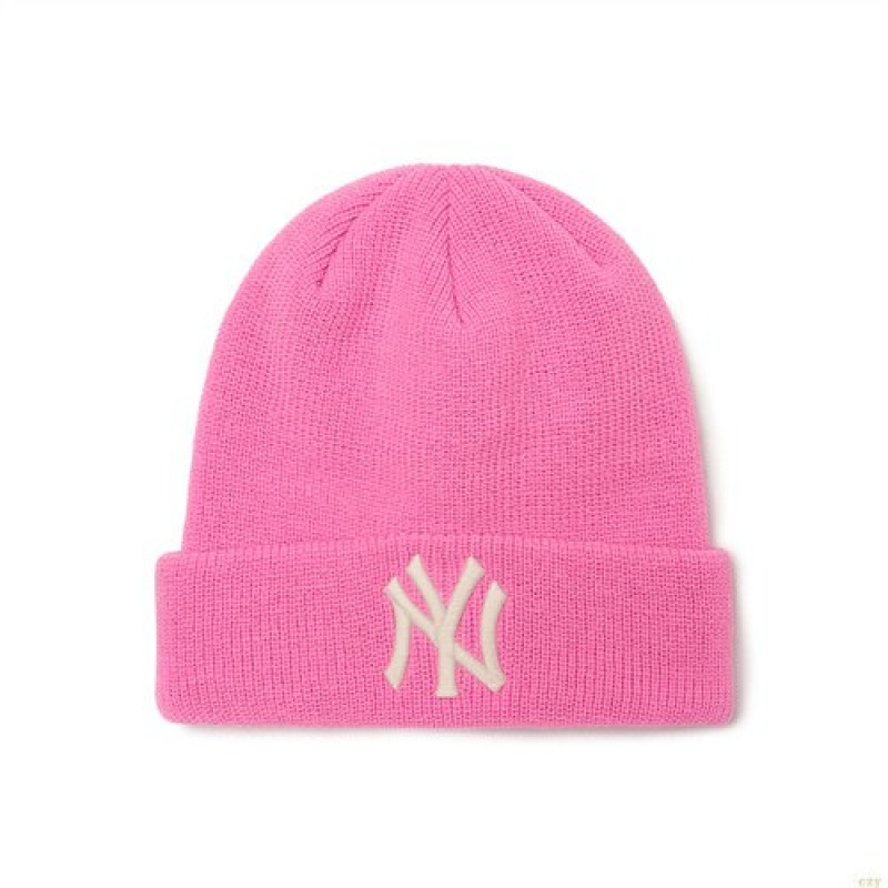 Bonnet MLB Basic Jelly New York Yankees Enfant Rose | 3418CJLMI