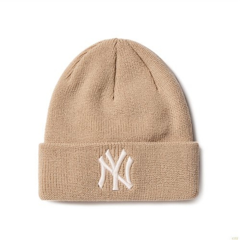 Bonnet MLB Basic Jelly New York Yankees Enfant Beige | 3058TFOSV