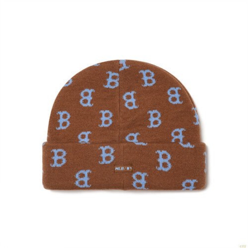 Bonnet MLB Basic Monogra Jq Boston Redsox Enfant Marron | 1650SEKGB