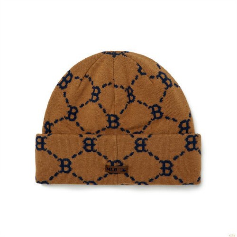 Bonnet MLB Dia Monogra Boston Redsox Accessoires Marron Foncé | 1057CIKTX