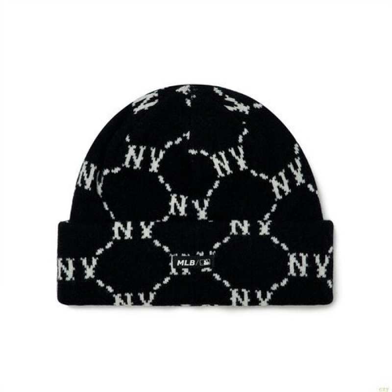 Bonnet MLB Dia Monogra New York Yankees Accessoires Noir | 7249UOQZL