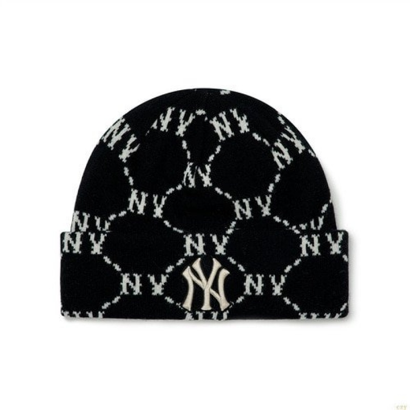 Bonnet MLB Dia Monogra New York Yankees Accessoires Noir | 7249UOQZL