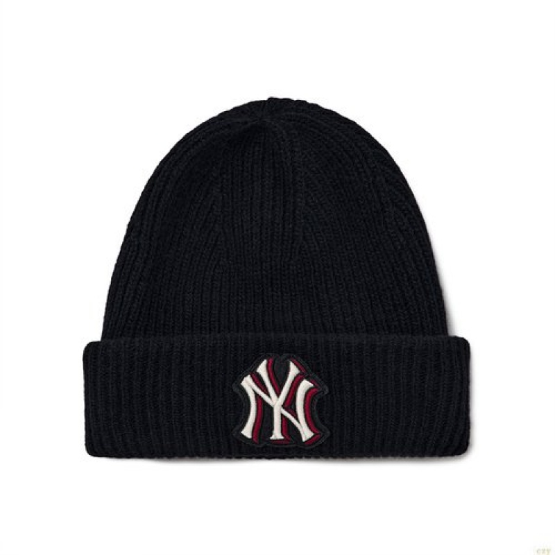 Bonnet MLB Laine New York Yankees Accessoires Noir | 7106DRHLM