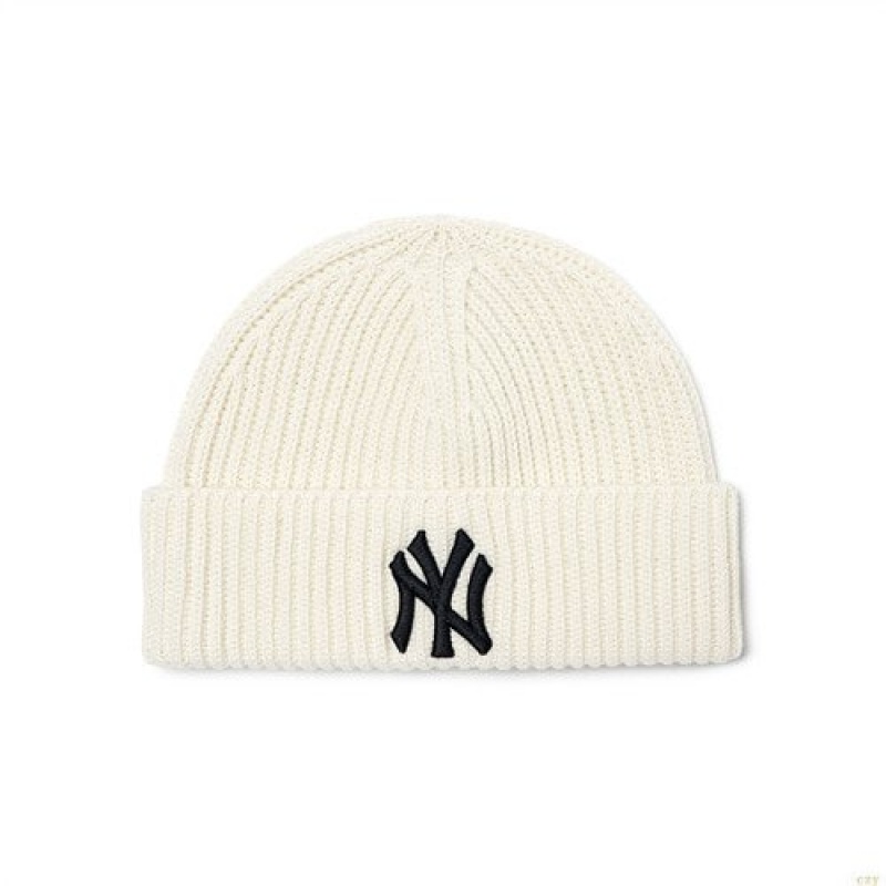 Bonnet MLB Un New York Yankees Accessoires Blanche | 5026PIRSD