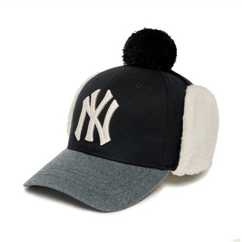 Casquettes MLB Basic Fleece Trooper New York Yankees Enfant Noir | 7316SAEBO