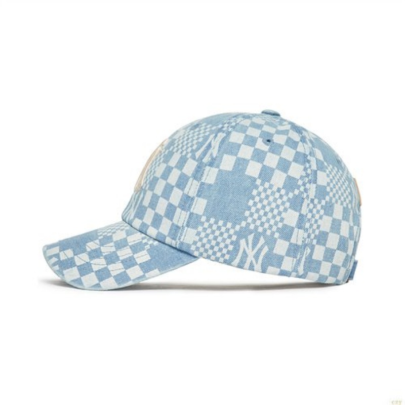 Casquettes MLB Checker Boardeniball New York Yankees Accessoires Turquoise | 4652SEDHX