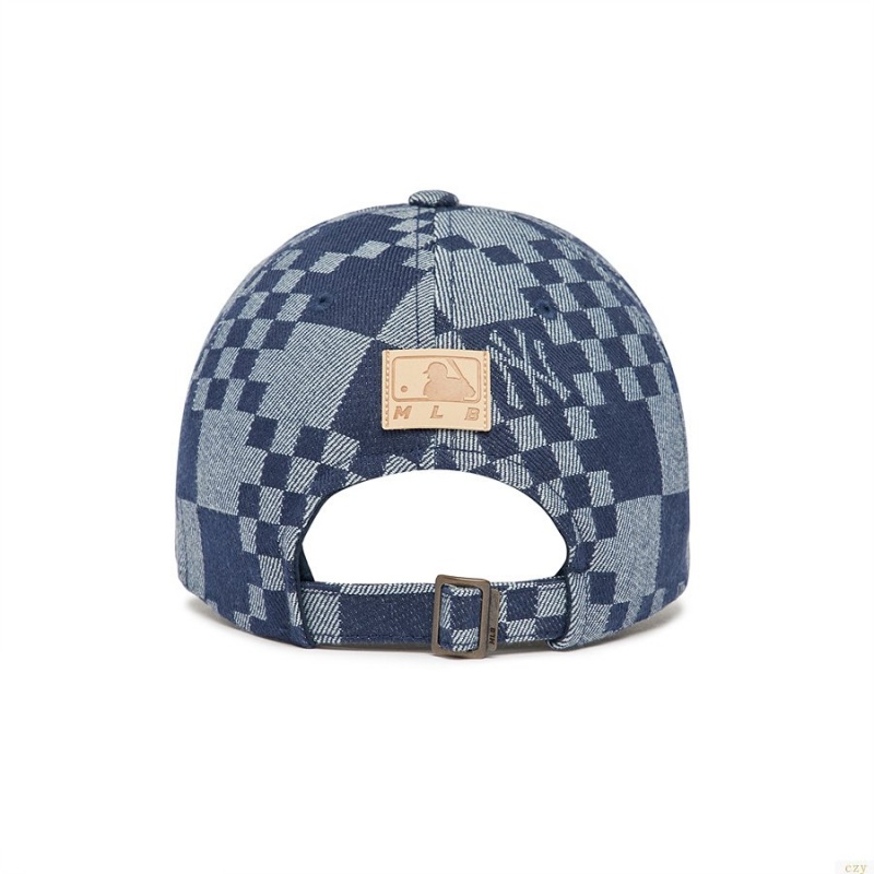 Casquettes MLB Checker Boardenim-like Ball New York Yankees Accessoires Multicolore | 4085YOKQI