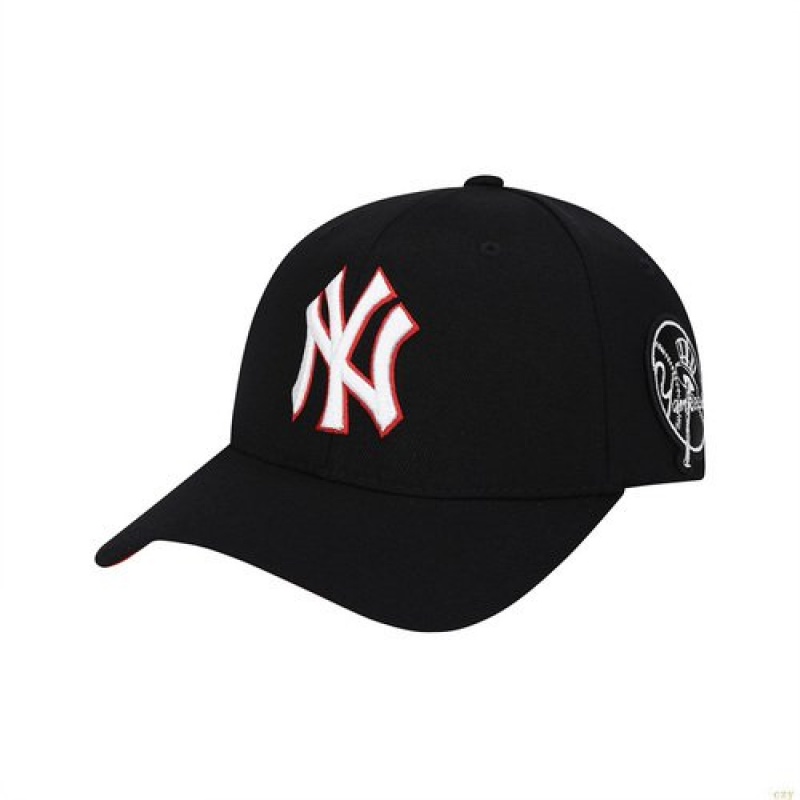 Casquettes MLB Circle Curve New York Yankees Accessoires Noir | 7306TYWBE