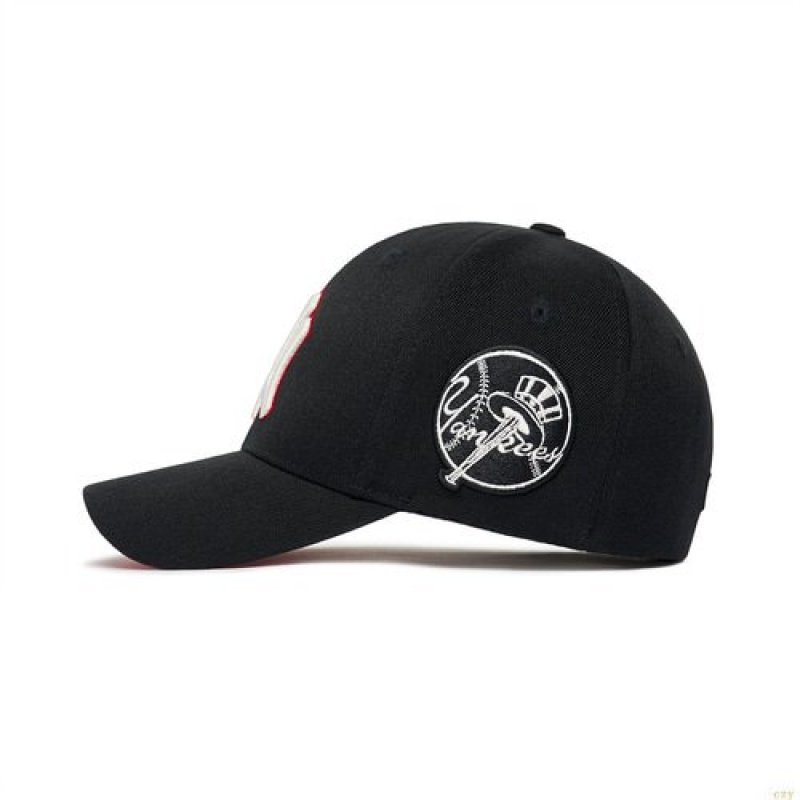 Casquettes MLB Circle Stamp Ball New York Yankees Accessoires Noir | 9147JIATZ