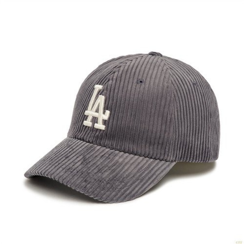 Casquettes MLB Corduroy Unstructureball La Dodgers Accessoires Grise | 5913JFZCK