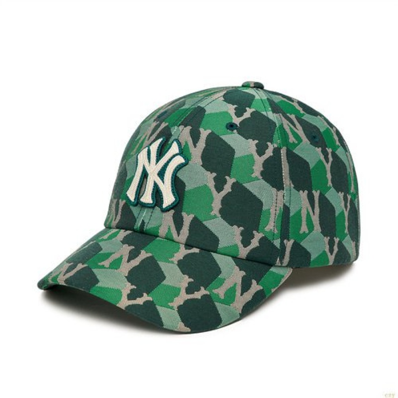 Casquettes MLB Cube Monogra Unstructureball New York Yankees Accessoires Turquoise | 6504GDEMU