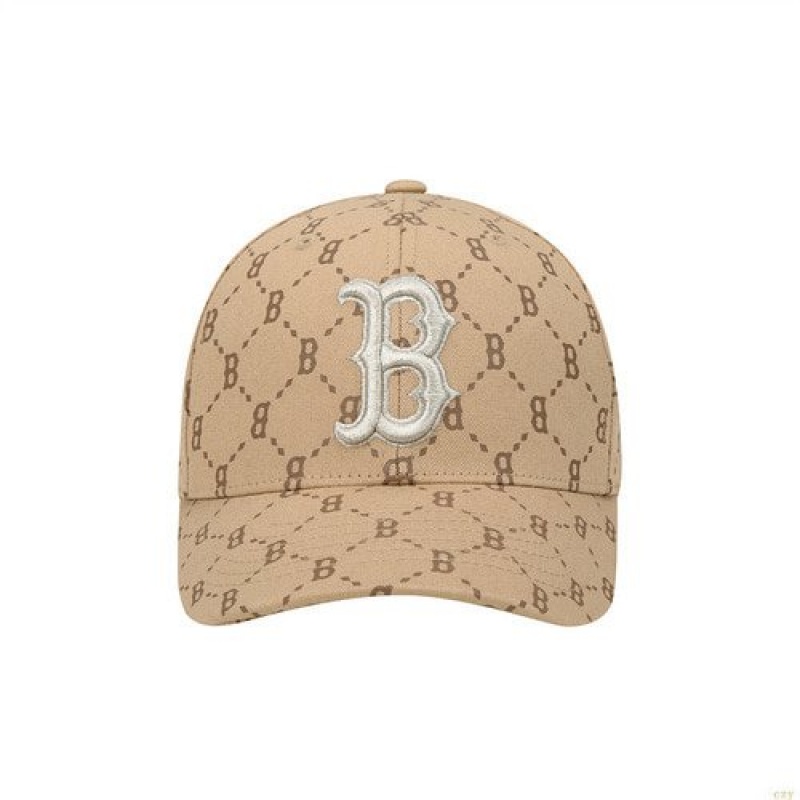 Casquettes MLB Dia Monogra Curveadjustable Boston Resox Accessoires Beige | 5867PAGKU