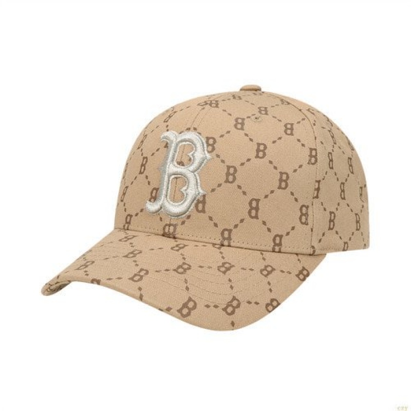 Casquettes MLB Dia Monogra Curveadjustable Boston Resox Accessoires Beige | 5867PAGKU