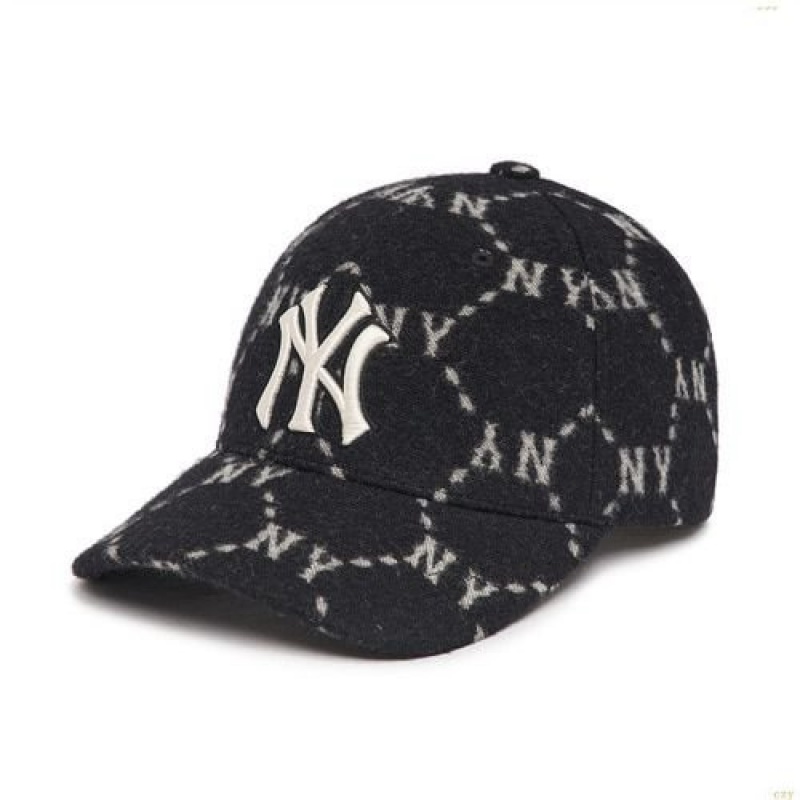 Casquettes MLB Dia Monogra Laine Structureball New York Yankees Accessoires Noir | 4176CKLPA