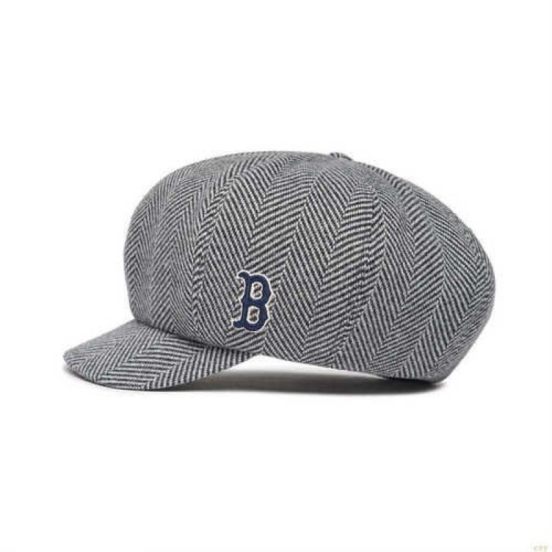 Casquettes MLB Laine Newsboy Boston Redsox Accessoires Grise | 9271VWAPH