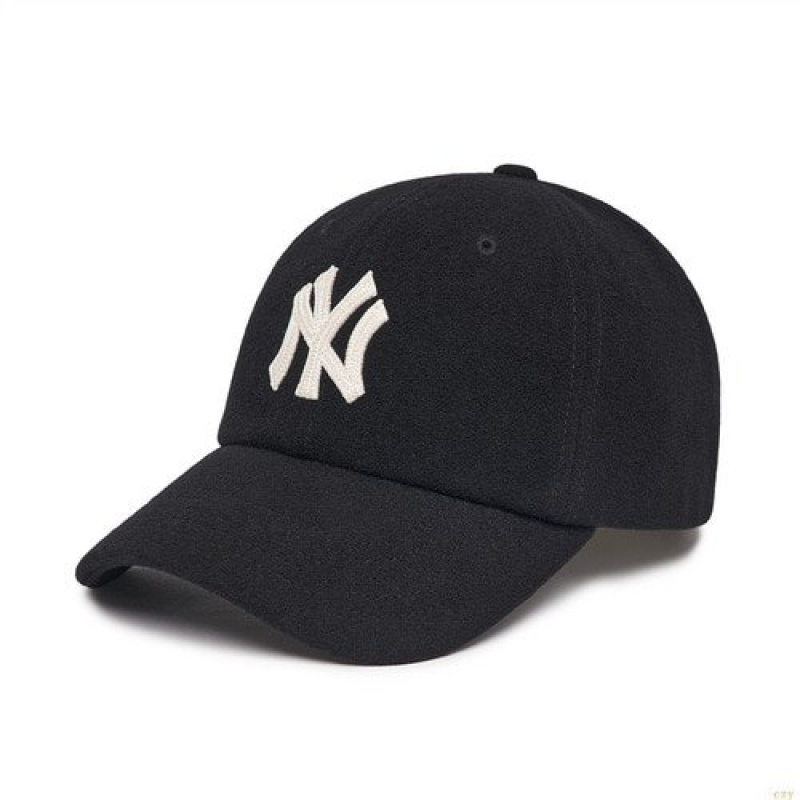 Casquettes MLB Laine Unstructureball New York Yankees Accessoires Noir | 4873ZVLOD