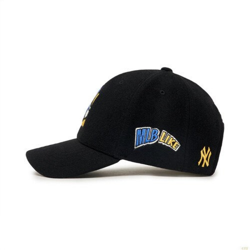 Casquettes MLB Like Cartoon Laine Structureball New York Yankees Accessoires Noir | 3784AHGBI