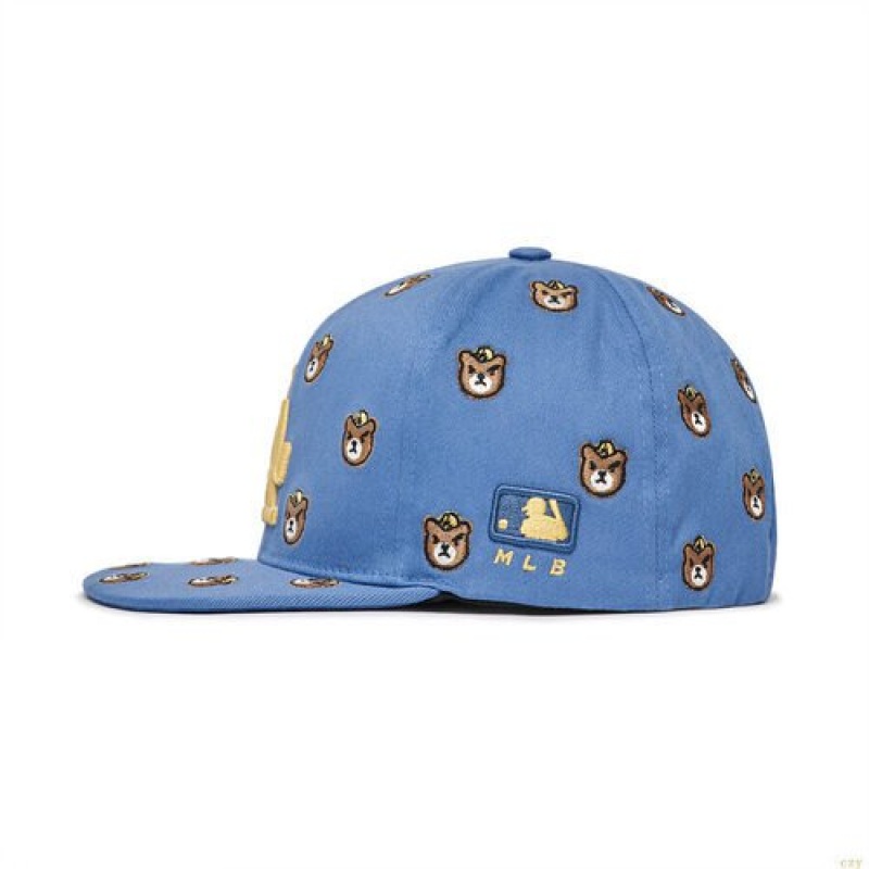 Casquettes MLB Megabear All-over Print Snapbacla Dodgers Enfant Bleu | 1203EQAIS