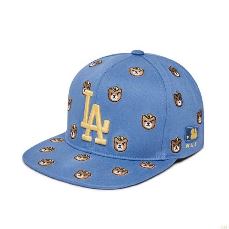 Casquettes MLB Megabear All-over Print Snapbacla Dodgers Enfant Bleu | 1203EQAIS