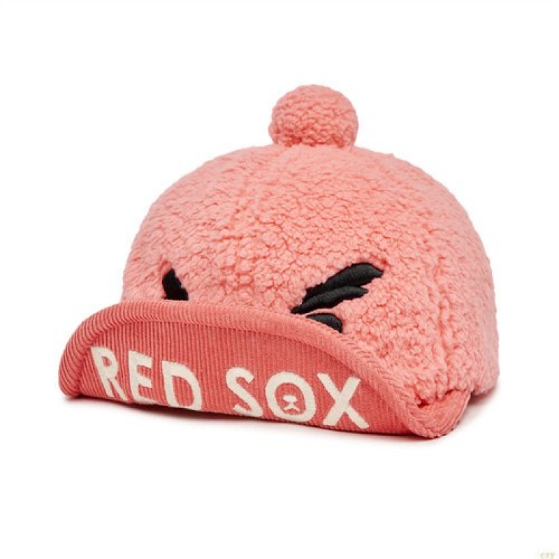 Casquettes MLB Megabear Fleece Wire Boston Redsox Enfant Rose | 8947BQTCJ