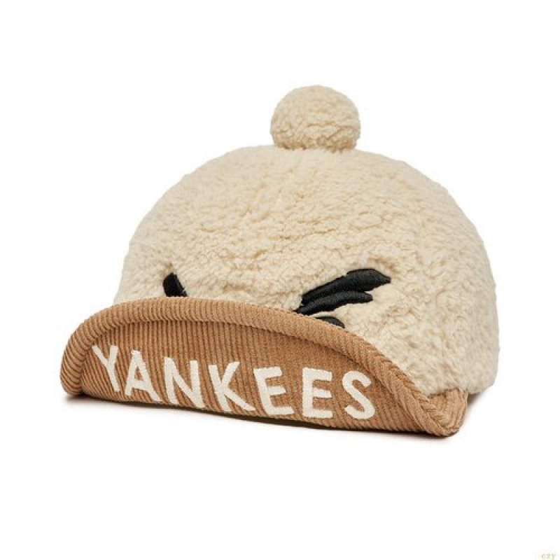 Casquettes MLB Megabear Fleece Wire New York Yankees Enfant Blanche | 9071WNKFQ