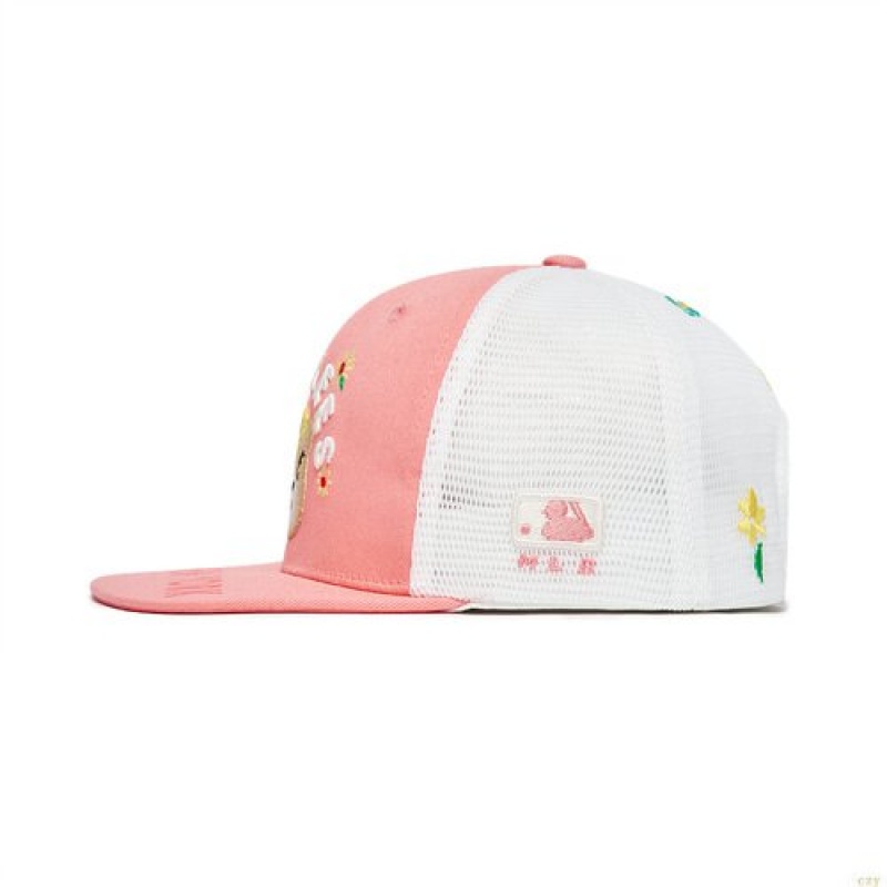 Casquettes MLB Megabear Trucker Snapbac New York Yankees Enfant Rose | 6920IZQPY