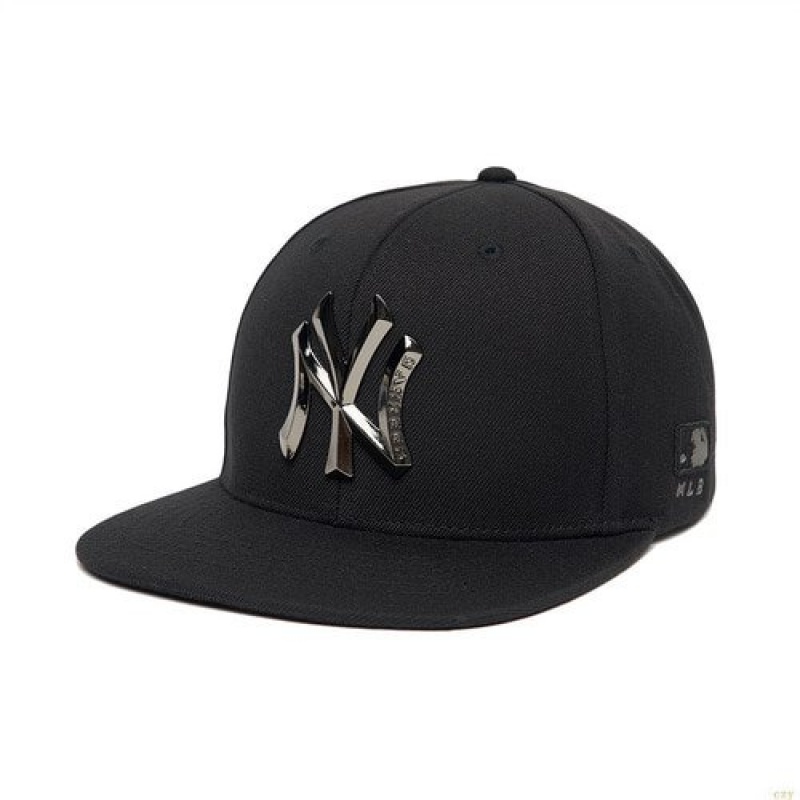 Casquettes MLB Metal Logo Snapbac New York Yankees Accessoires Noir | 3902OWLSP