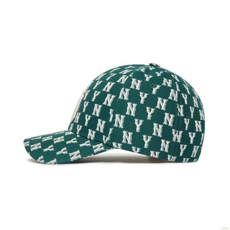 Casquettes MLB Monogra Classiche Structureball New York Yankees Accessoires Vert Olive | 4912EXVZL